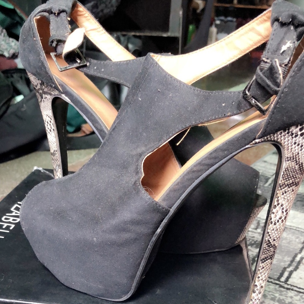 Platform Peeptoe Heels
